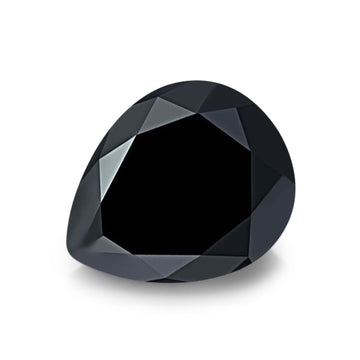 Pear Black CZ Loose Gemstones